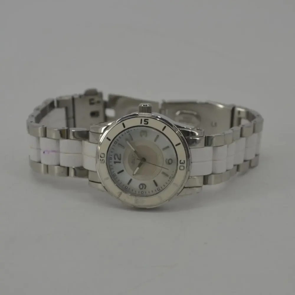 Relic Mother of Pearl Watch Wristwatch Y2k 90s Relic 34mm Enamel Bezel Dial